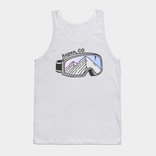 Sunset Mountain Ski Goggles | Aspen, Colorado Tank Top